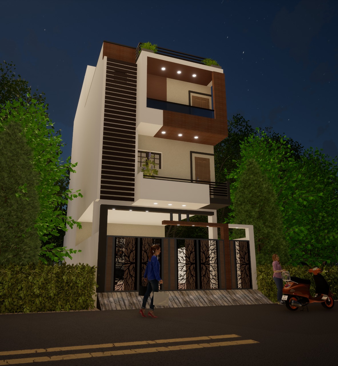 Individual House in Kolathur Bluemoon Construction