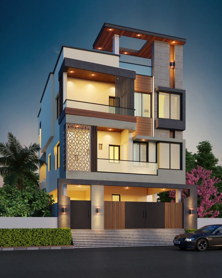 East Facing House Elevation Double Floor | Best Designs